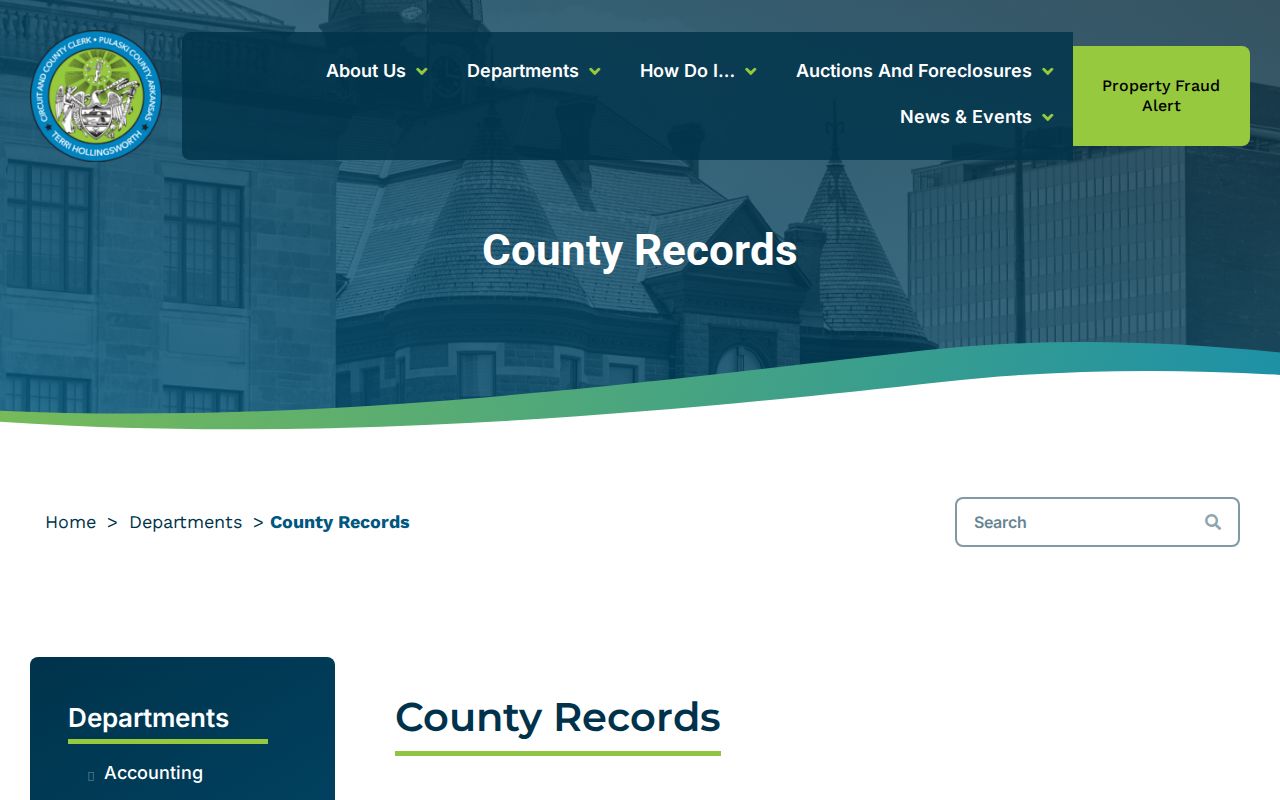 Arkansas court records certified-copy process in one county example